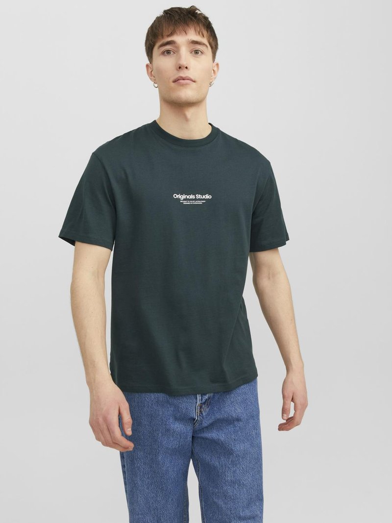Jack & Jones JORVESTERBRO CREW NECK - Trükipildiga T-särk - magical forest