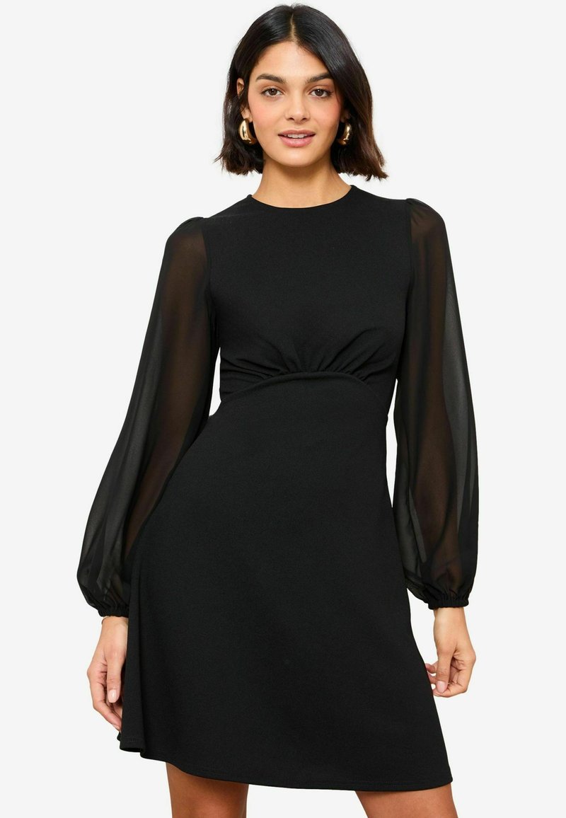 Friends Like These PETITE FIT - LONG SLEEVE - Rochie de zi - black