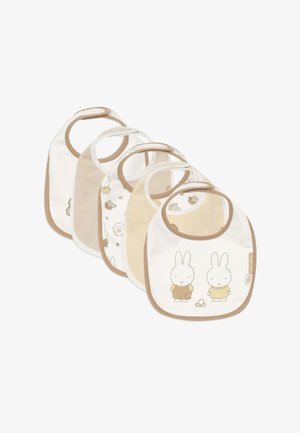 Jollein, FAMILY FARM - 5 PACK - Slabbetje - off-white brown