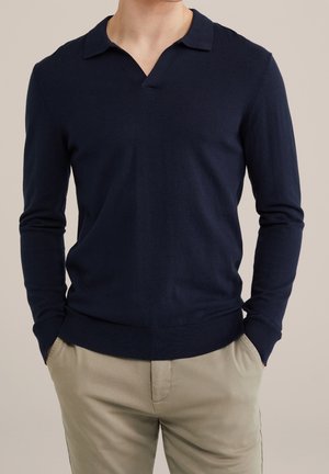 Poloshirt - mottled dark blue
