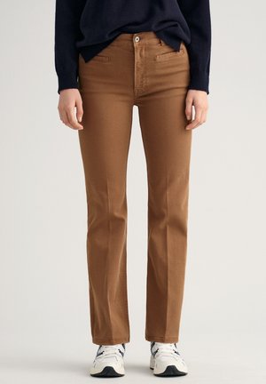 Straight leg jeans - brown