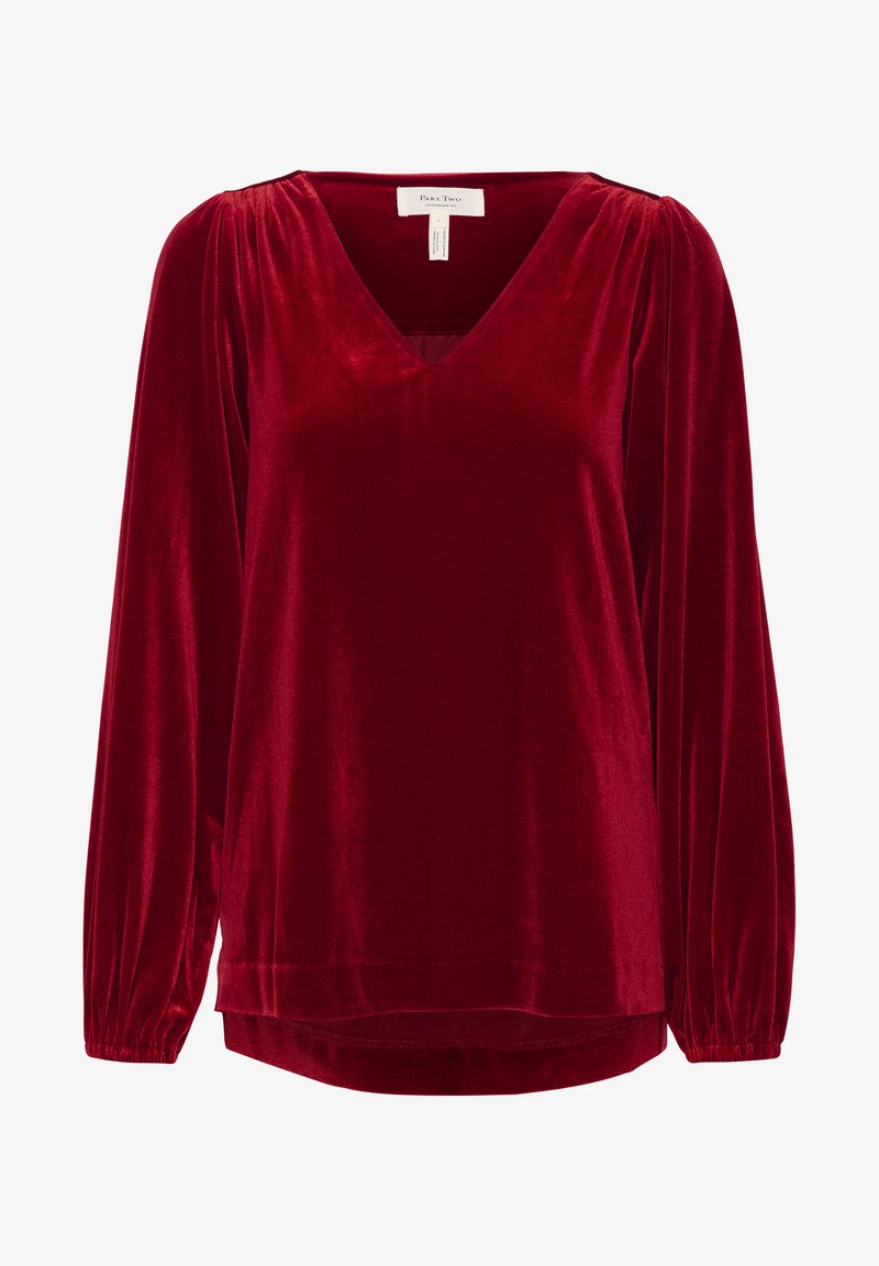 Part Two MADISPW BL - Bluse - rhythmic red/rød - Zalando.dk