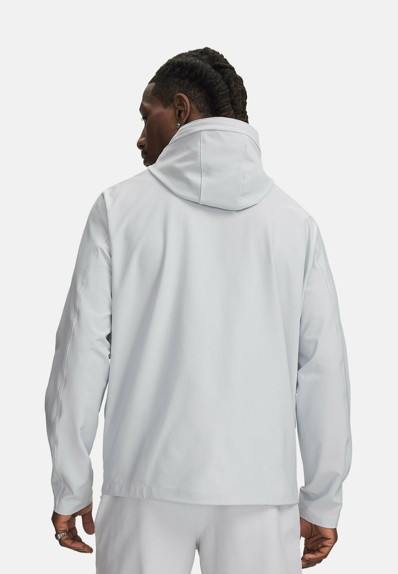 Under Armour 日本規格 (アンダーアーマー) ARMOUR UNDER メンズ 大きいサイズ ホワイト/グレー フード付きジャケット ウォーキング・ランニングウェア