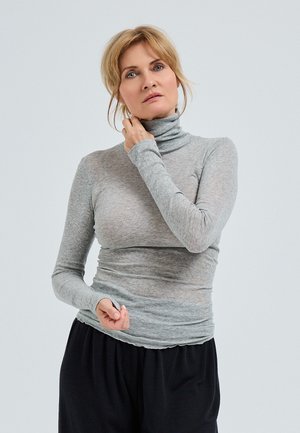 NOUVEAU - Top s dlhým rukávom - grey melange