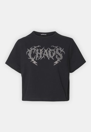 Even&Odd Curvy Tricou cu imprimeu - black