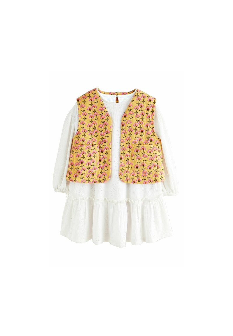 Next REGULAR FIT - LONG SLEEVE SET   - Väst - yellow white
