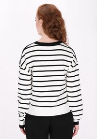DreiMaster Kardigán - black white stripe
