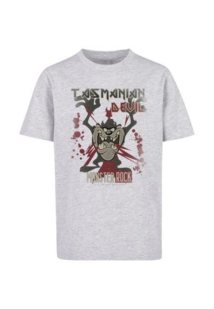 LOONEY TUNES TASMANIAN DEVIL MONSTER ROCK - Print T-shirt - heather grey