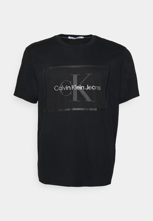 MONOLOGO BOX TEE - T-shirt con stampa - black