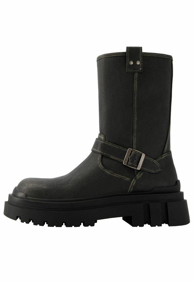 Bershka Cowboy-/Bikerlaarzen zwart