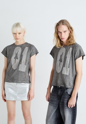 Jaded London DISCHARGE TEE UNISEX - Tričko s potlačou - grey