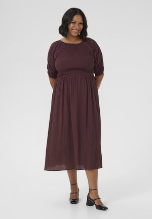 Kaffe Curve LISANA - Rochie de zi - fudge