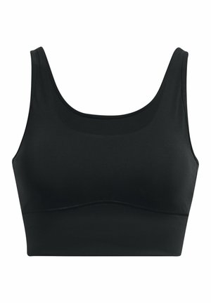 Under Armour SLEEVELESS MERIDIAN FITTED CROP TANK - Viršus - black