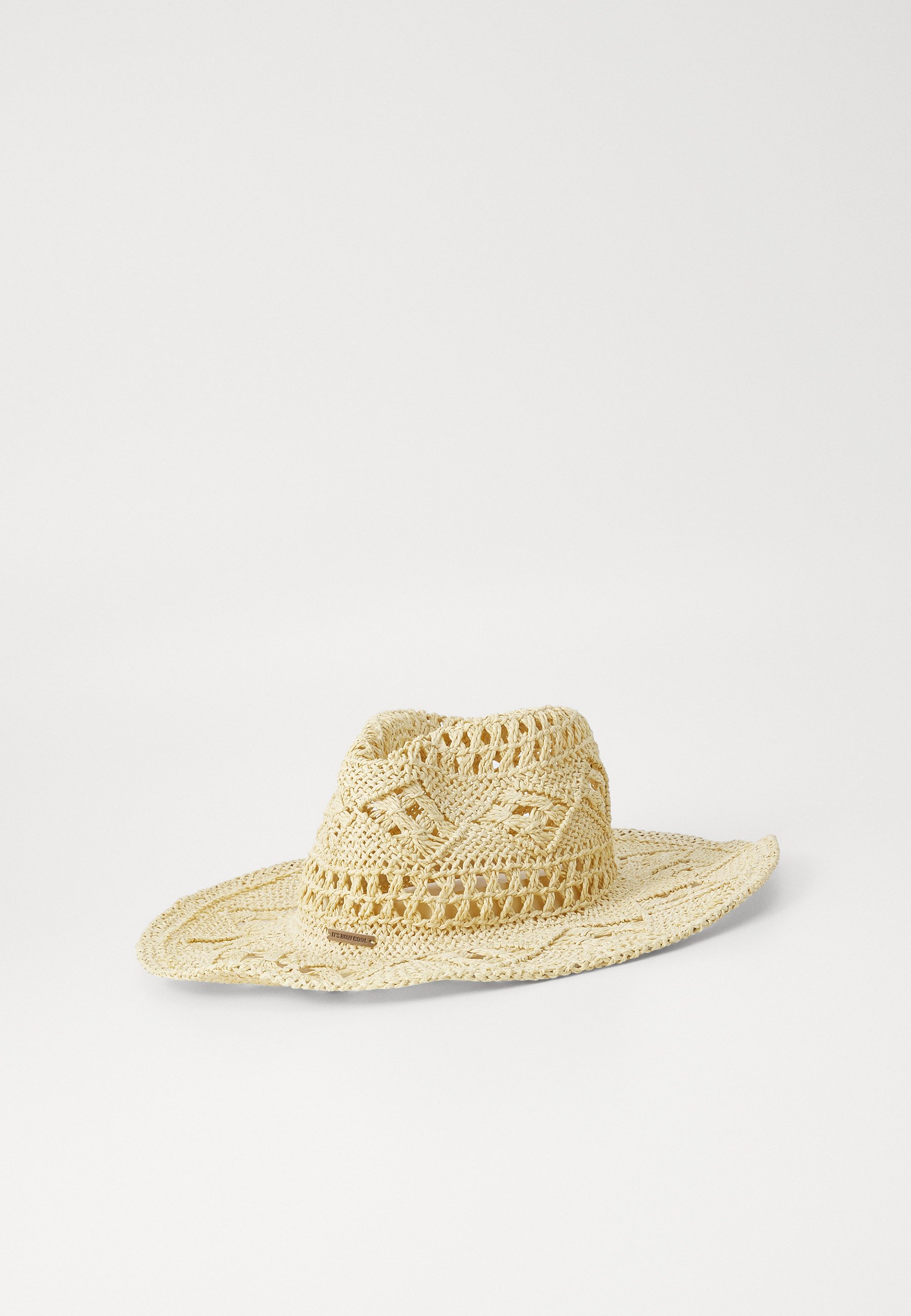 Knowoo Chapeau Cowboy Paille Femme - Western Respirant à Bord Large, Style Boho Plage Et Vacances, Taille Unique