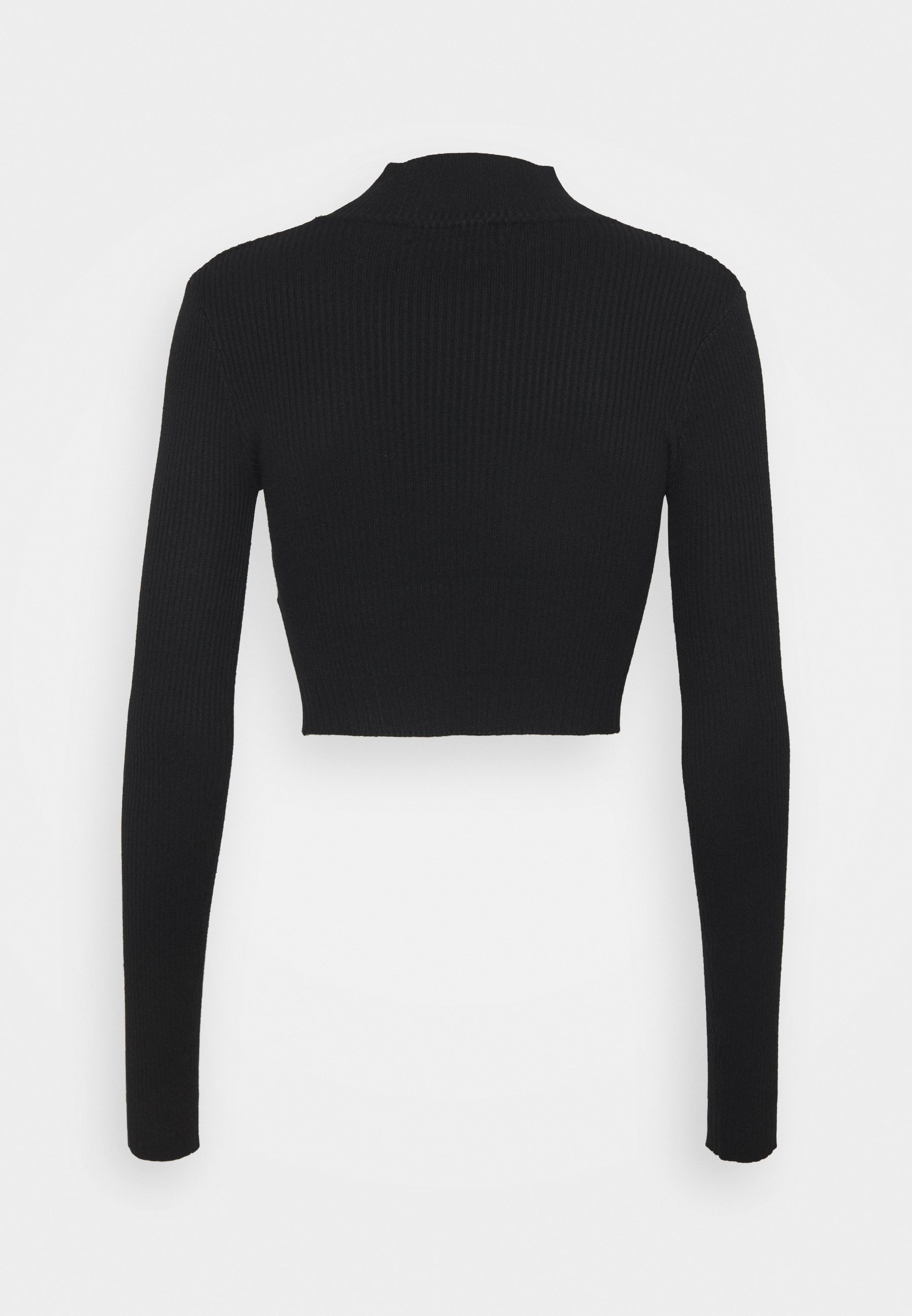 high neck crop t shirt