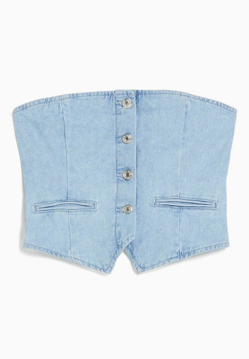 Bershka Blouse lichtblauw denim