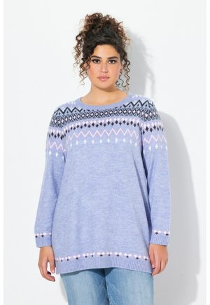 NORWEGIAN STYLE LONG SLEEVE - Neule - sky blue