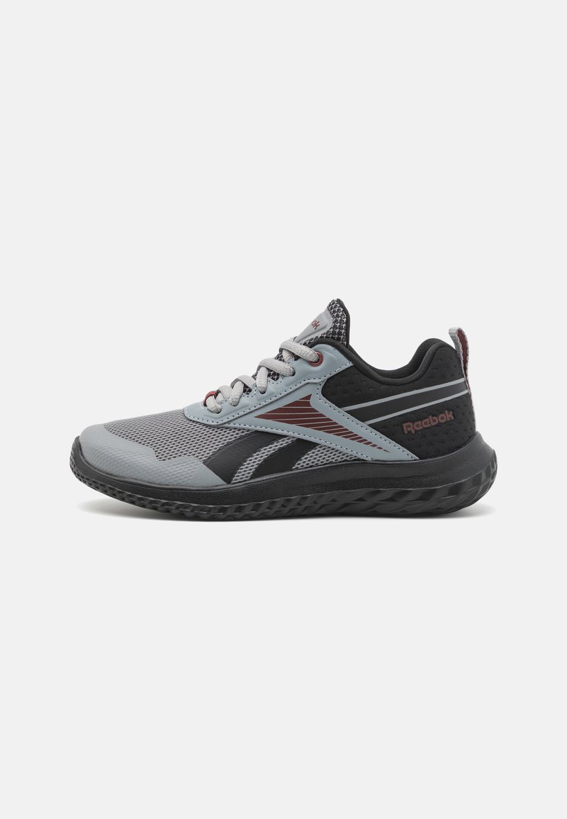 Reebok RUSH RUNNER 5.0 UNISEX - Chaussures de running sur route - grey/black/rich maroon