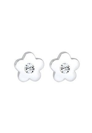 SPARKLING BASIC FLOWER - MIT KRISTALLEN VON SWAROVSKI® - Øreringe - weiß