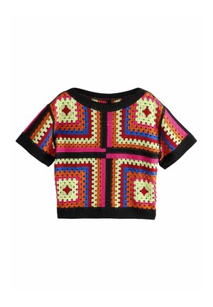 SHORT SLEEVE CREW NECK REGULAR FIT - Apdrukāts T-krekls - bright multi