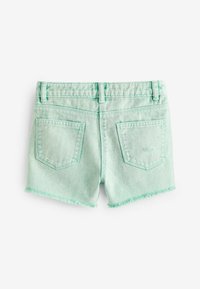 Next FRAYED EDGE DISTRESSED - REGULAR FIT - Kratke hlače od trapera - green