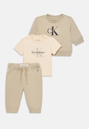 Calvin Klein Jeans MONOGRAM UNISEX SET - Trainingsbroek - ancient marble