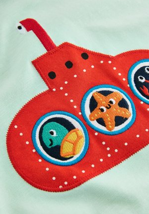 Next REGULAR FIT SHORT SLEEVE INTERACTIVE APPLIQUÉ - Marškinėliai su spaudiniu - mint green