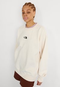 The North Face ESSENTIAL OVERSIZE CREW - Sweatshirt - white dune