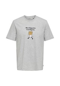 Δεν επιλέχθηκε, light grey melange print baguettes