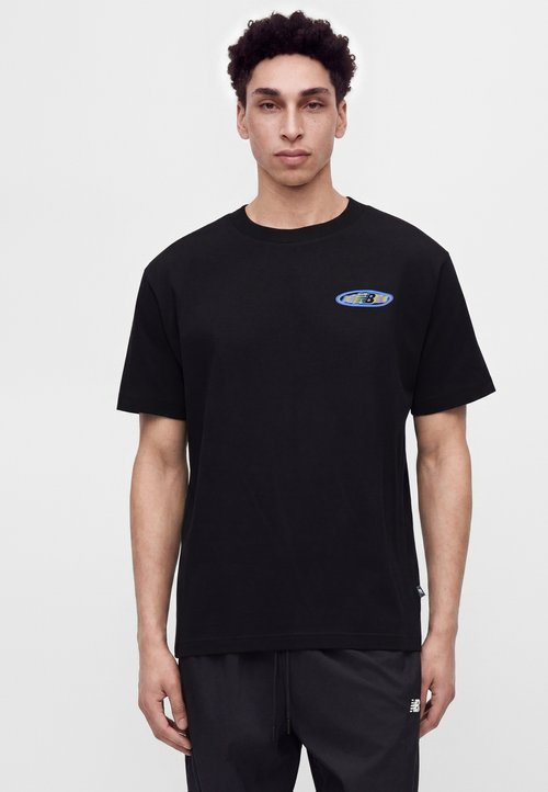 New Balance HEAT MAP FORWARD THINKER - Print T-shirt - black — foto 4