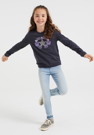MET OPDRUK - Long sleeved top - dark grey