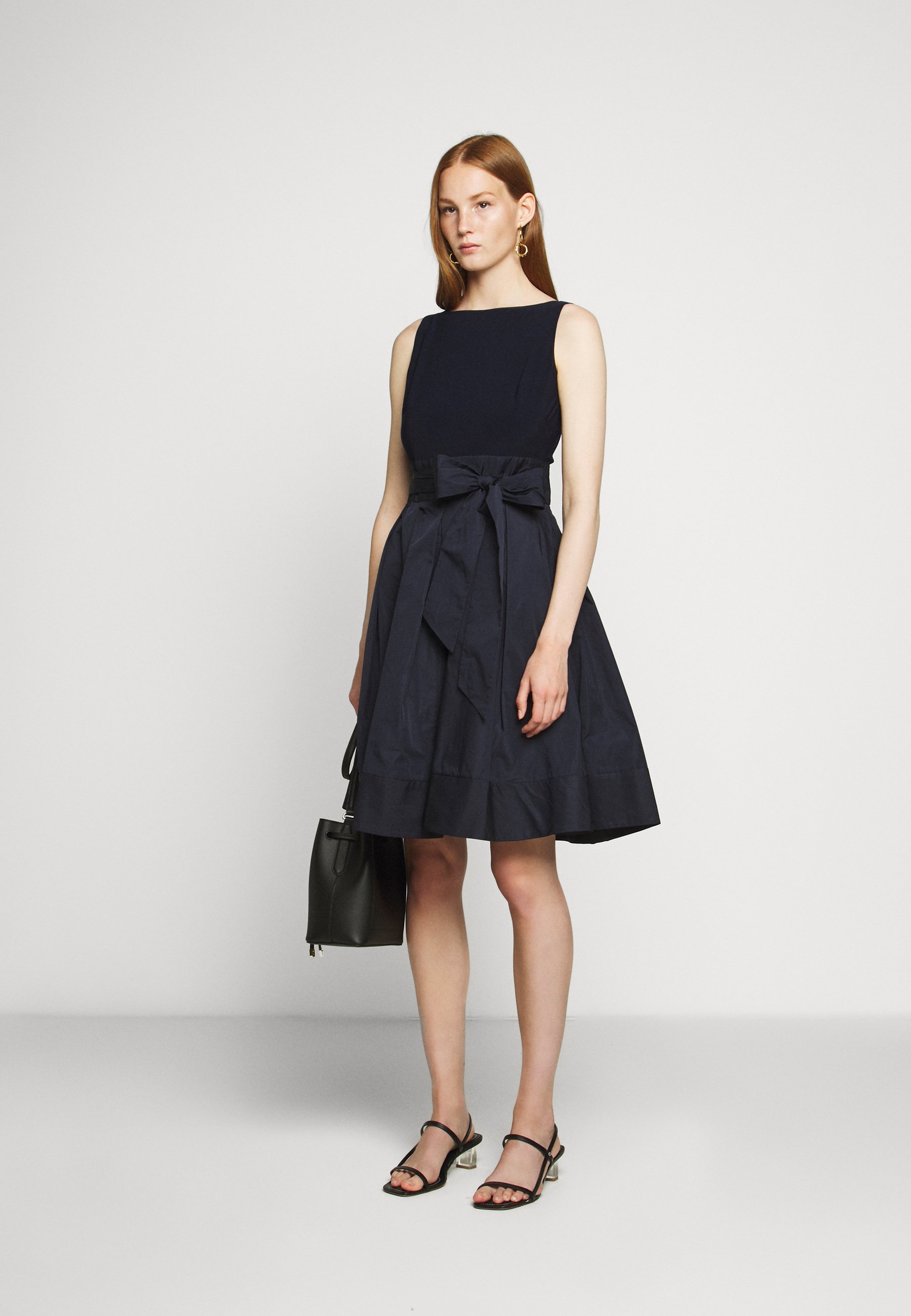 Lauren Ralph Lauren MEMORY DRESS COMBO - Vestito elegante - lighthouse  navy/blu scuro - Zalando