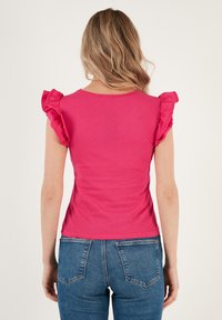 LELA Triko s potiskem - fuchsia