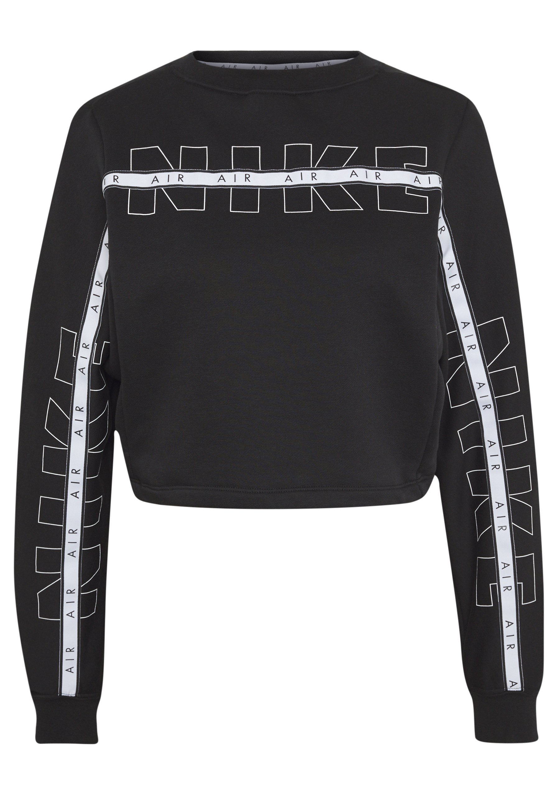 Nike Sportswear AIR CREW Sweatshirt black Zalando.at Nike Sportswear AIR CREW Sweatshirt blackwhite Zalando.at