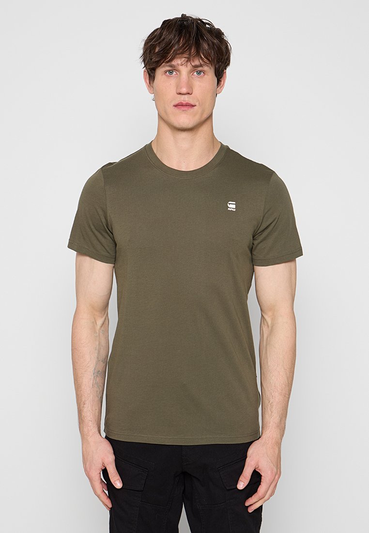 G-Star T-shirt basic olijfgroen