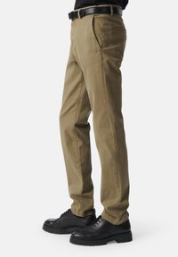 IKKS WITH SLANTED POCKETS - Chino - khaki green