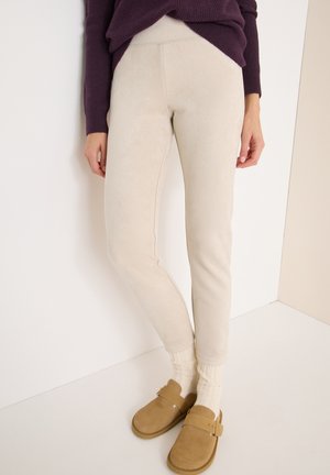 VELOURS - Leggings - beige