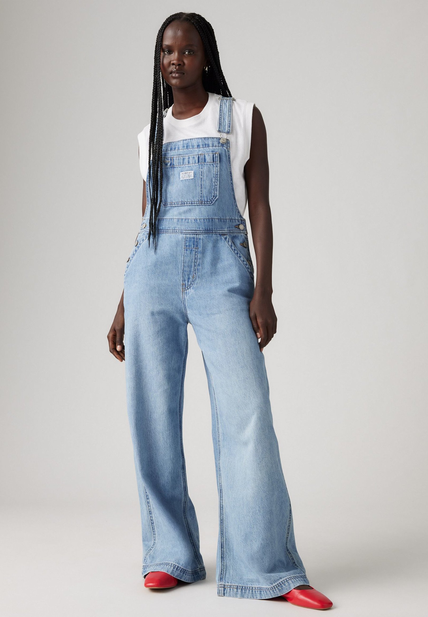 Levi's® XL OVERALL - Denim Dungarees - invested indigo/light-blue
