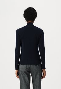 pure cashmere SIMPLE HIGH NECK SWEATER - Džemperis - dark navy