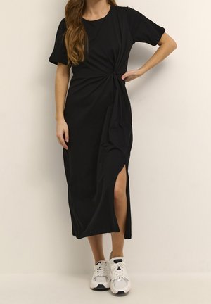 Jerseykleid - mottled black