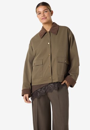 NMNORA COLLAR - Suvejakk - kalamata detail morel