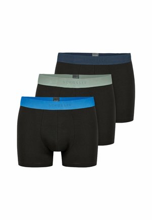 3ER PACK - Boxer Briefs - schwarz   farbiger bund