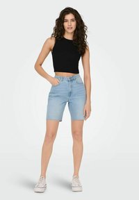 JDY JDYCIRKELINE CROP - Topper - black
