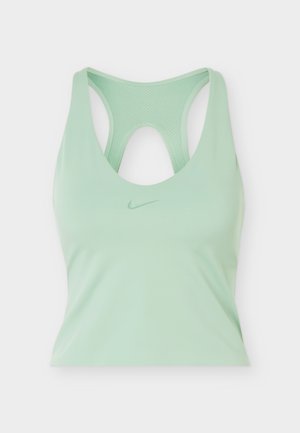 Nike Performance, BRA TANK - Top - steam/dutch green/mineral slate