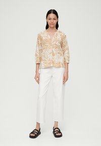 s.Oliver MIT RAFFUNG - Bluse - sandstein