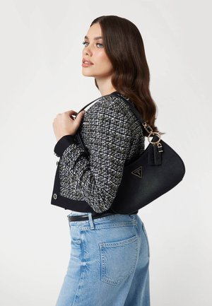NOELLE TOP ZIP SHOULDER BAG - Geantă de mână - black