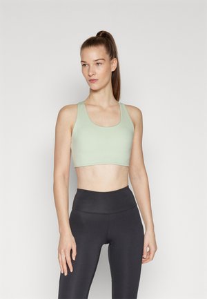 ONPTAMI LASER CUT SPORTS BRA - Sujetadores deportivos con sujeción media - frosty green