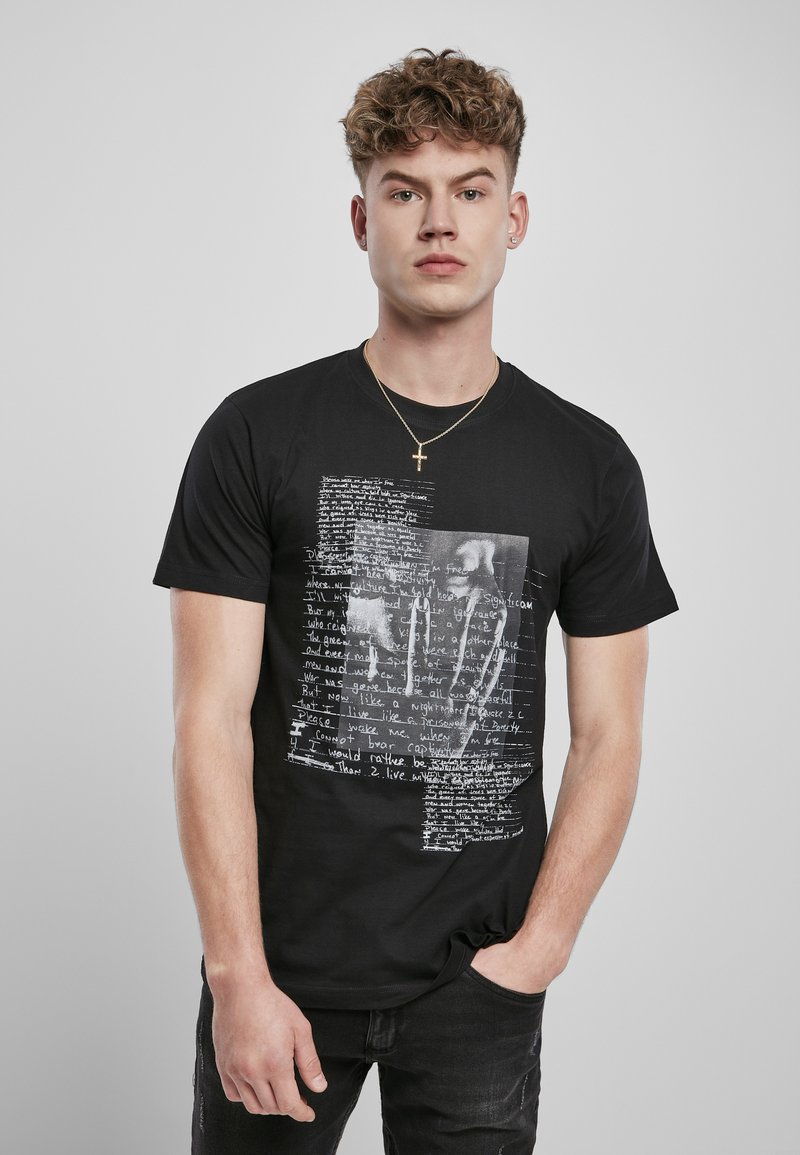 Mister Tee - TUPAC LYRICS - T-shirt imprimé - black, Agrandir