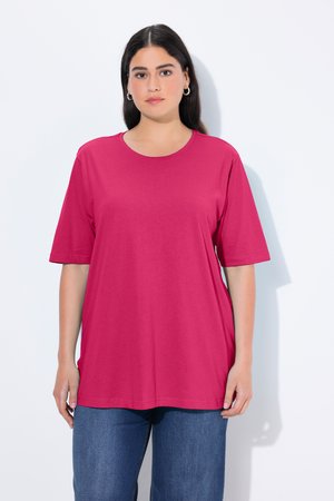 Ulla Popken, PLUS SIZE TEE - T-Shirt basic - magentapink