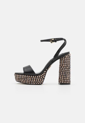 Steve Madden LA VERNE - Aukštakulniai sandalai - black
